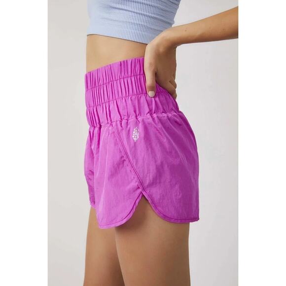 NWT FP Movement The Way Home Shorts Free People Neon Magenta Pink Lounge Small S - Picture 2 of 8